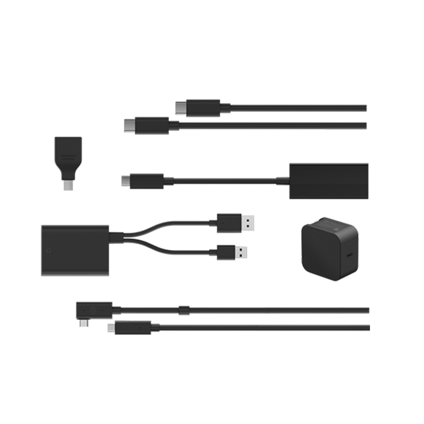 VIVE Wired Streaming Kit (DisplayPort mode compatible), VR accessory bundle for PC streaming on VIVE Focus Vision headset.